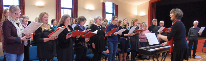 Julie in action at a rehearsal